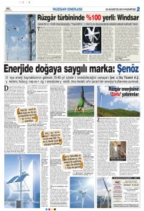 Yerli Rüzgar Türbini